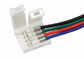 Tira flexible del contacto del conector 2 de la tira del solo color LED para atar con alambre 4 pernos proveedor