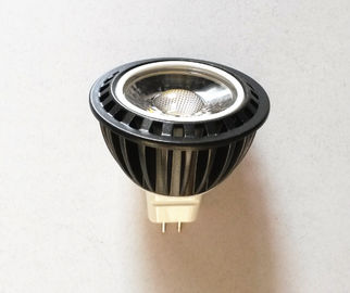 China MR16 refrescan la vivienda blanca del negro del bulbo del filamento del LED, lámpara de aluminio de 12V LED 60 grados proveedor